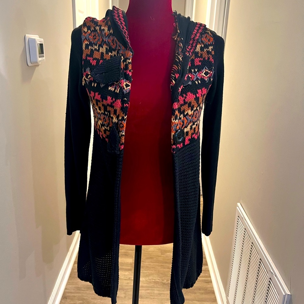 🩷RXB Black and Multicolor Cardigan